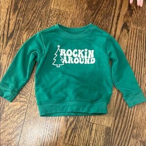 Green Kids Sweatshirt - Rockin Around